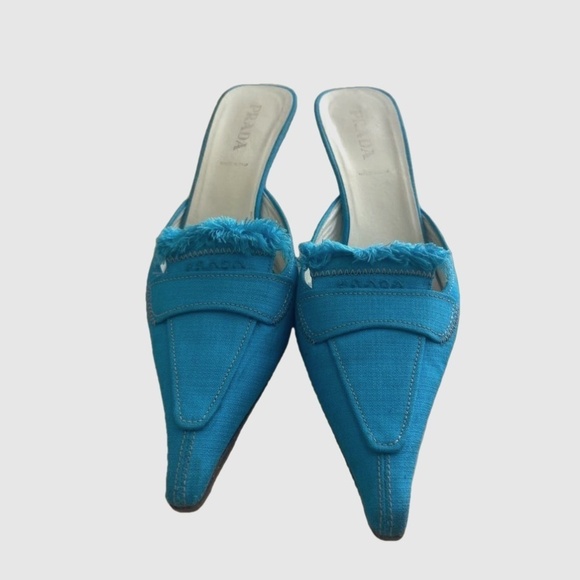 PRADA MULES SIZE 38 - Picture 1 of 10